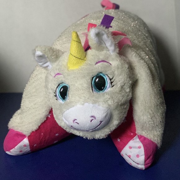 FlipaZoo Flip N Play Friends Sparkle Kitty to Glitter Unicorn  Soft Cuddly Cute - Picture 3 of 11